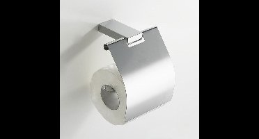 Wiesbaden Eris Toiletrolhouder met Klep - Chroom