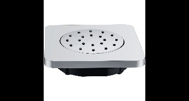 Wiesbaden Vierkante Verstelbare Inbouw Zijdouche 135x135mm - Chroom