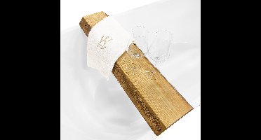 Wiesbaden OAK Badplanchet - 80x20x4cm - Robuust Eiken