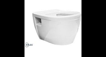 Wiesbaden Prio Wandcloset Rimless - Glans Wit