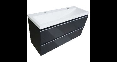 Wiesbaden Shall Onderkast - 100x36cm - Grafiet Grijs