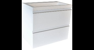 Wiesbaden Shall Onderkast - 60x36cm - Glans Wit