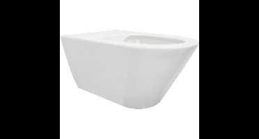 Wiesbaden Stereo Wandcloset Rimless - Mat wit