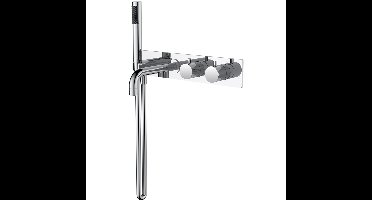 Wiesbaden Style Badthermostaat - Muur Inbouw - Chroom