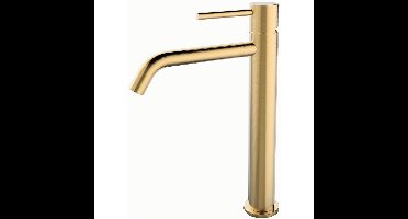 Wiesbaden Style XL Wastafelkraan - Verhoogd - Geborsteld Messing