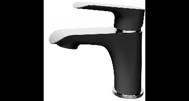 Xellanz Tarma Eenhendel Wastafelkraan - Laag - Zwart/Chroom