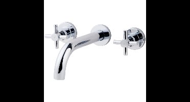 Xellanz Cross Wastafelkraan Inbouw - Compleet Chroom