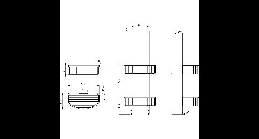 Xellanz Domo Doucherekje - Hangend - Mat Zwart