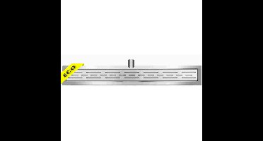 Xellanz Eco Douchegoot met Muurflens en Rooster - 70x7cm - RVS