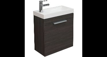 Xellanz Emma Fonteinkastje met Wastafel - 50x25x50cm - Houtnerf Grijs