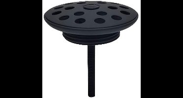 Xellanz Mat Zwarte Open Afvoerplug 5/4" met Rooster