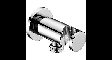 Xellanz Nara - Wandaansluitbocht met Handdouchehouder - 1/2 Inch - Chroom