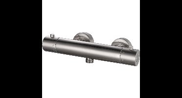 Xellanz Rio Thermostatische Douchemengkraan - 12cm - Geborsteld Staal