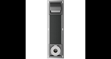 Xellanz Rocko Toiletrolhouder met Klep en Reserverolhouder - Inbouw - Gunmetal