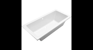 Xellanz Santino SQ Inbouw Duo Ligbad - 180x80x49cm - Acryl - Mat Wit