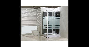 Xellanz Thermo Rechts Complete Douchecabine - 120x90x228cm - Aluminium - 5mm Glas