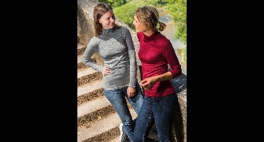 Dames Coltrui Zijde Wol Engel Natur Kleur Grijs Maat 42/44 - Large