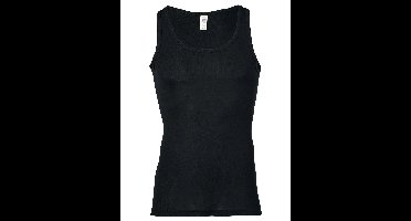 Heren Hemd Zijde Wol Engel Natur Kleur Zwart Maat 54/56 - Extra Large