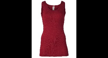 Dames Hemd Zijde Wol Engel Natur Kleur Bordeauxrood Maat 34/36 - Small