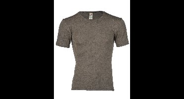 Heren T-Shirt Zijde Wol Engel Natur Kleur Walnut Maat 54/56 - Extra Large