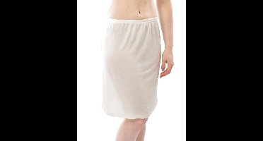 Korte Zijden Onderrok Alkena Kleur Gebroken wit Maat Medium