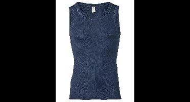 Heren Hemd Zijde Wol Engel Natur Kleur Navy blauw Maat 54/56 - Extra Large