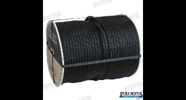 POL2210482114 - Gevlochten afmeerkabel. FLEXLINE 14 mm Zwart