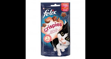 Felix Crispies met zalm- & forelsmaak kattensnacks 3 x 180 g
