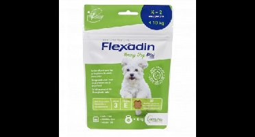Flexadin Young Dog Mini Joint Support (60 kauwbrokjes) 2 x 60 tabletten