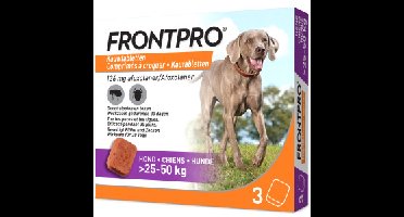 Frontpro kauwtabletten vlooienmiddel voor de hond XL (25 tot 50 kg) 2 x 3 tabletten