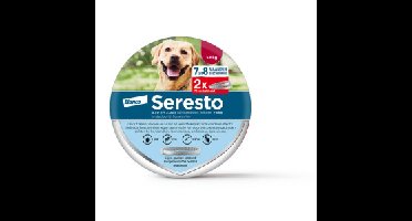 Seresto halsband grote hond (vanaf 8 kg) 2-pack 1 verpakking
