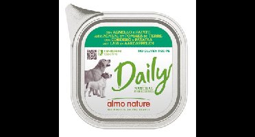 Almo Nature Daily met lam en aardappelen natvoer hond 9 x 300 g