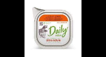 Almo Nature Daily met kalfsvlees en wortel natvoer hond 18 x 300 g