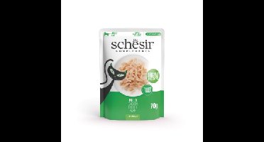 Schesir kip (jelly) natvoer kat (zakjes) 4 dozen (48 x 70 g)
