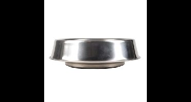 Glossy rvs voerbak anti-mier voor hond en kat 2 x L