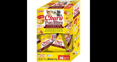 Inaba Ciao Churu Fun Bites kip en tonijn met kaas kattensnack 16 x 12 g
