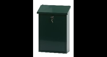 Basic Toledon wandbrievenbus staal - groen