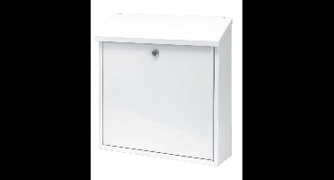 Basic Malagan wandbrievenbus staal - wit