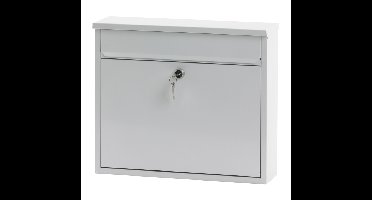 Basic Granadan wandbrievenbus staal - wit