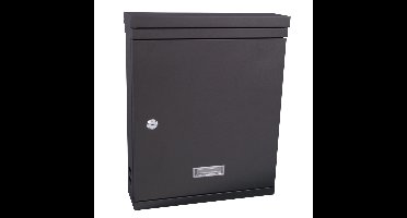 Basic Valencian wandbrievenbus staal - mat zwart