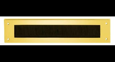 Intersteel Tochtwering rechthoek - messing gelakt