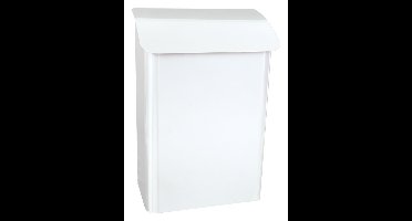 Basic Lugon wandbrievenbus staal - wit