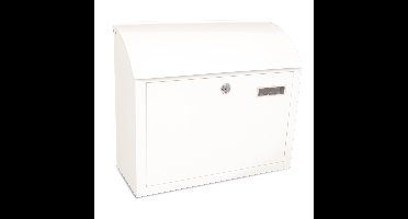 Basic Denian wandbrievenbus staal - wit