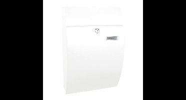 Basic Geronan wandbrievenbus staal - wit