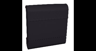 Basic Armilan wandbrievenbus met krantenvak staal - antraciet