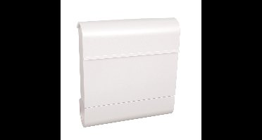 Basic Armilan wandbrievenbus met krantenvak staal - wit