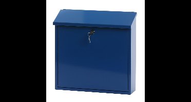 Basic Malagan wandbrievenbus staal - blauw