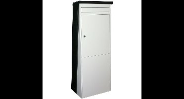 SafePost Eurotrend 1 vrijstaande brievenbus staal - zwart/wit