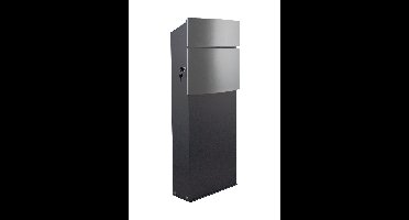 SafePost 129 vrijstaande brievenbus design staal - antraciet/zilvergrijs