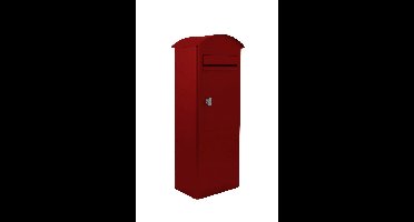 SafePost 70-5 combi vrijstaande brievenbus staal - rood
